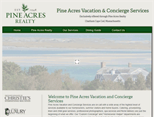 Tablet Screenshot of pineacresvacationservices.com